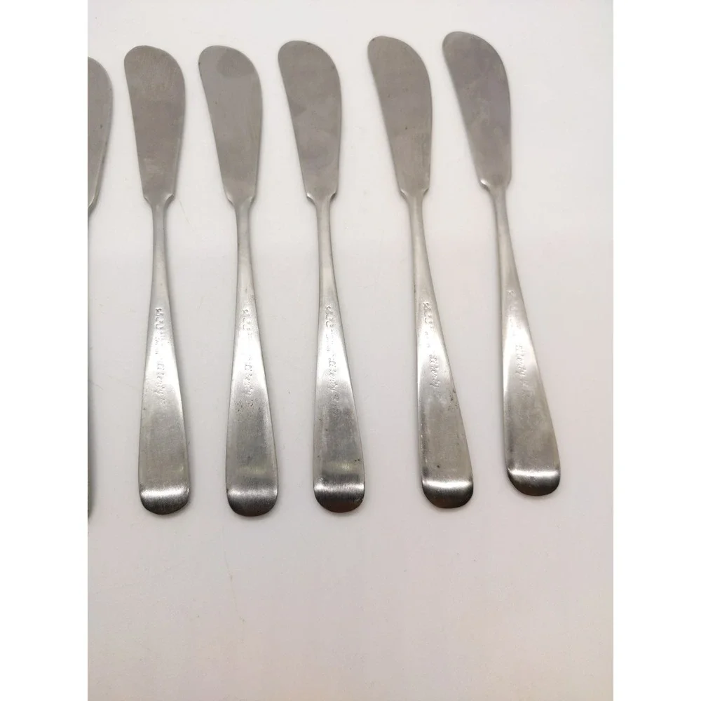 Towle LIBERTY BELL Stainless 7 Butter Spreaders Supreme Cutlery Satin Flatware